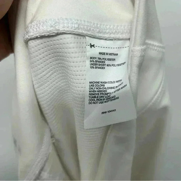 DSG PERFORMANCE SKORT PURE WHITE WOMENS SIZE XXL PICKLEBALL GOLF TENNIS FLAWED - Picture 8 of 9